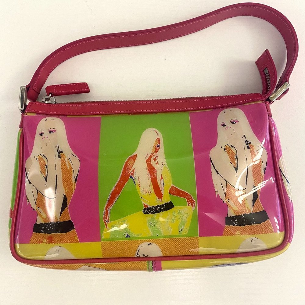 RELIST - Dontatella Versace Vintage Iconic "Call Me Donatella" 2004 Pop Art Bag